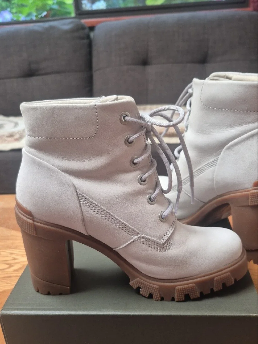 Timberland Light Gray Lace-Up Ankle Boot LANA POINT